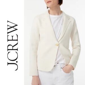 J. Crew Camille Sweater Blazer in Ivory